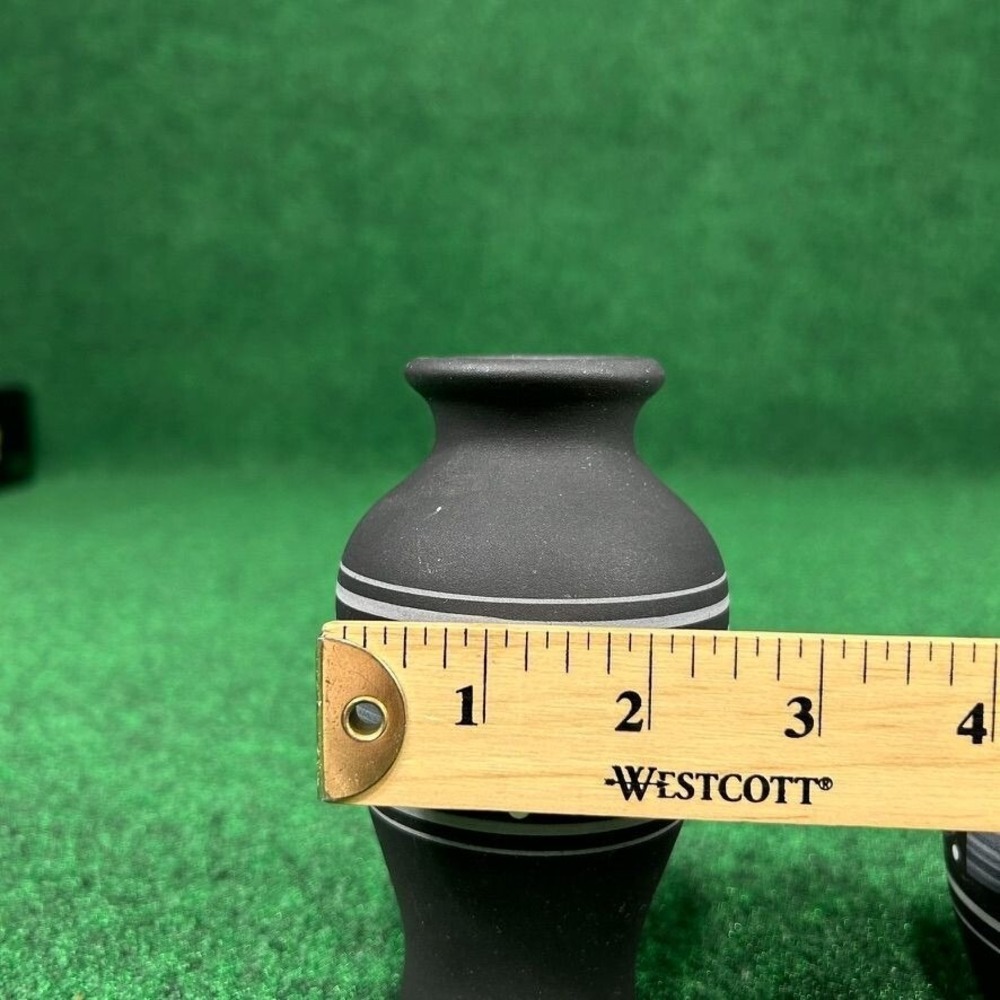 SANDSTONE CREATIONS Handcrafted Miniature Southwest Style Black Vases Set‎ Of 2 - Picture 10 of 11